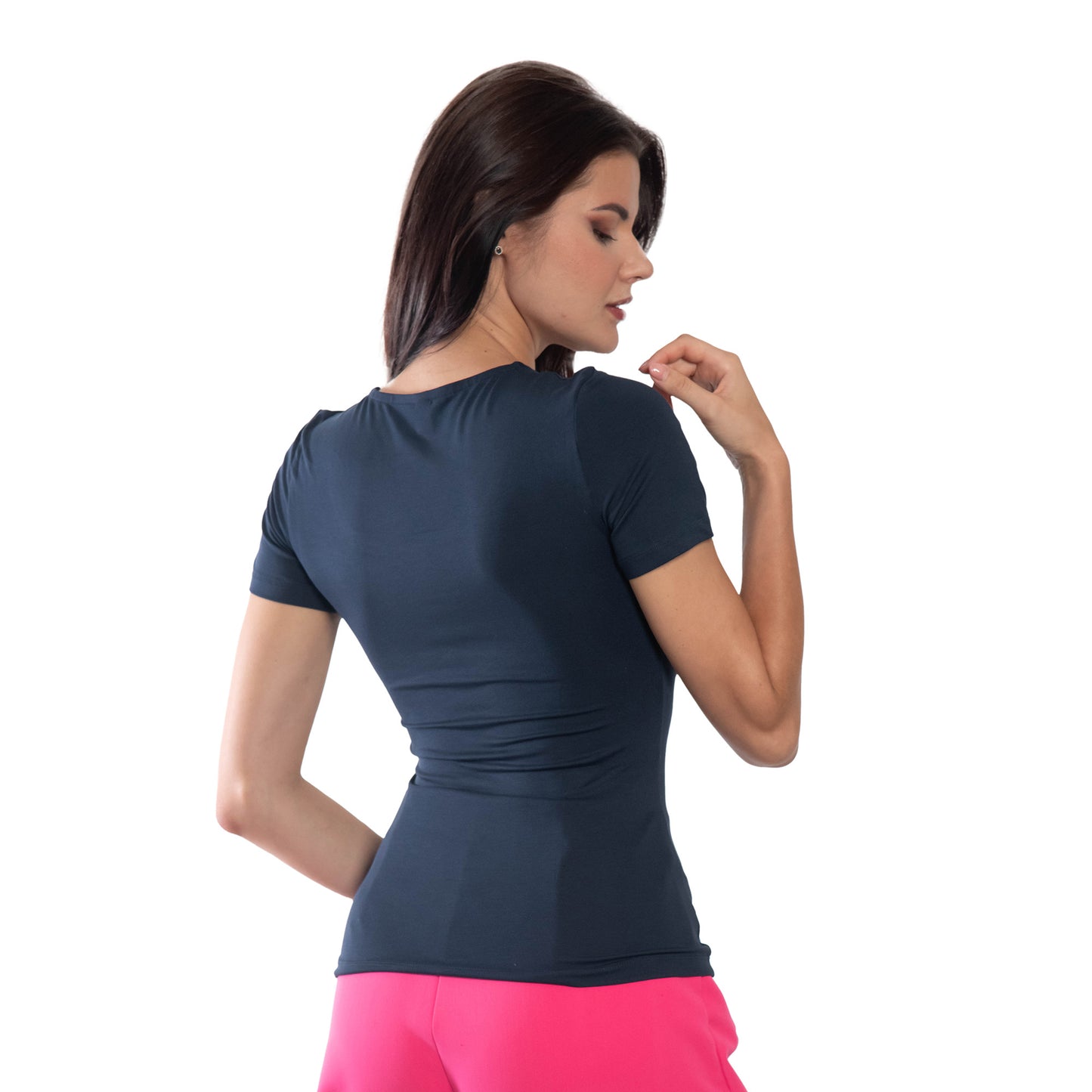 Damen Kurzarm-T-Shirt mit Rundhalsausschnitt