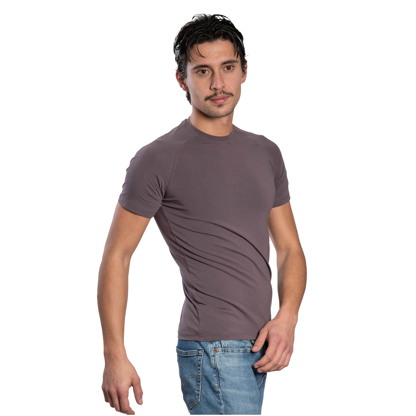 Herren Kurzarm-T-Shirt - Rundhalsausschnitt
