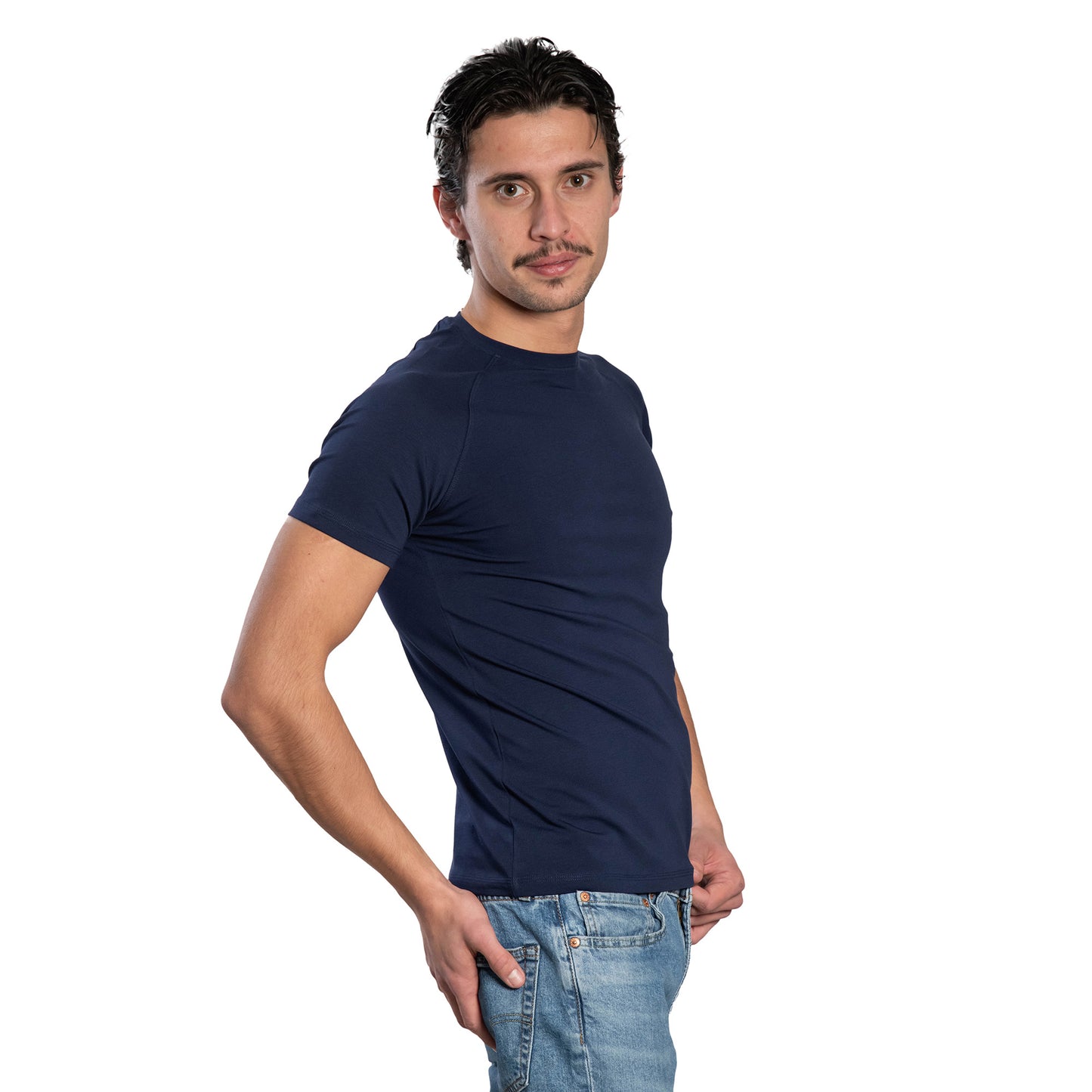 Herren Kurzarm-T-Shirt - Rundhalsausschnitt
