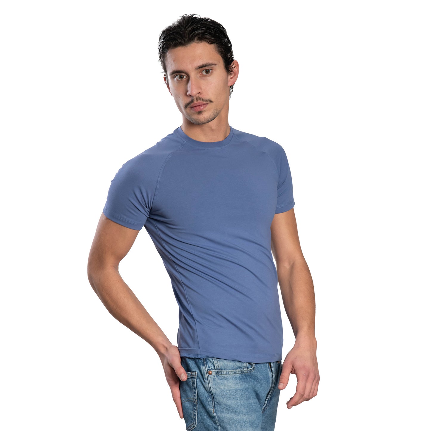 Herren Kurzarm-T-Shirt - Rundhalsausschnitt