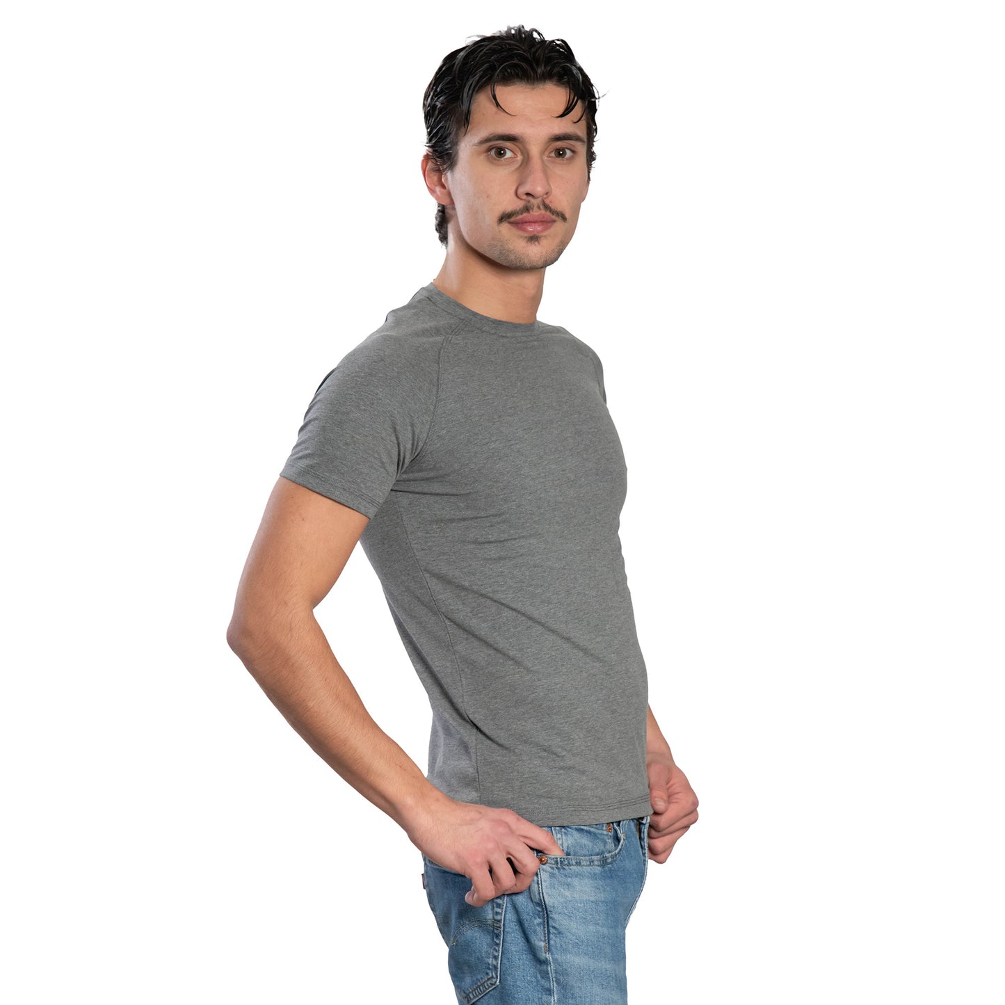Herren Kurzarm-T-Shirt - Rundhalsausschnitt
