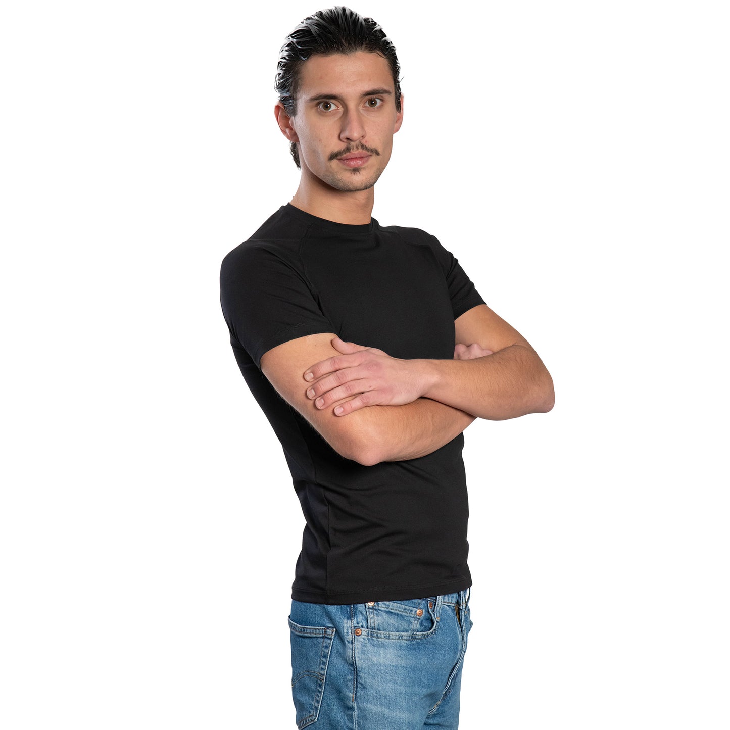 Herren Kurzarm-T-Shirt - Rundhalsausschnitt