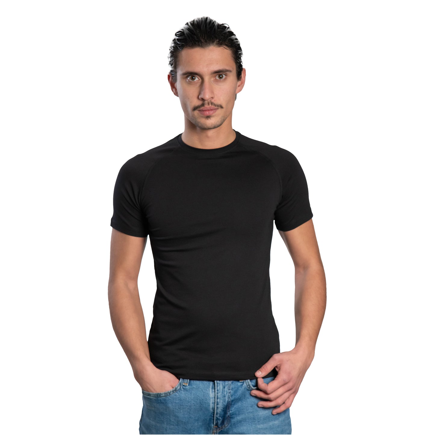 Herren Kurzarm-T-Shirt - Rundhalsausschnitt