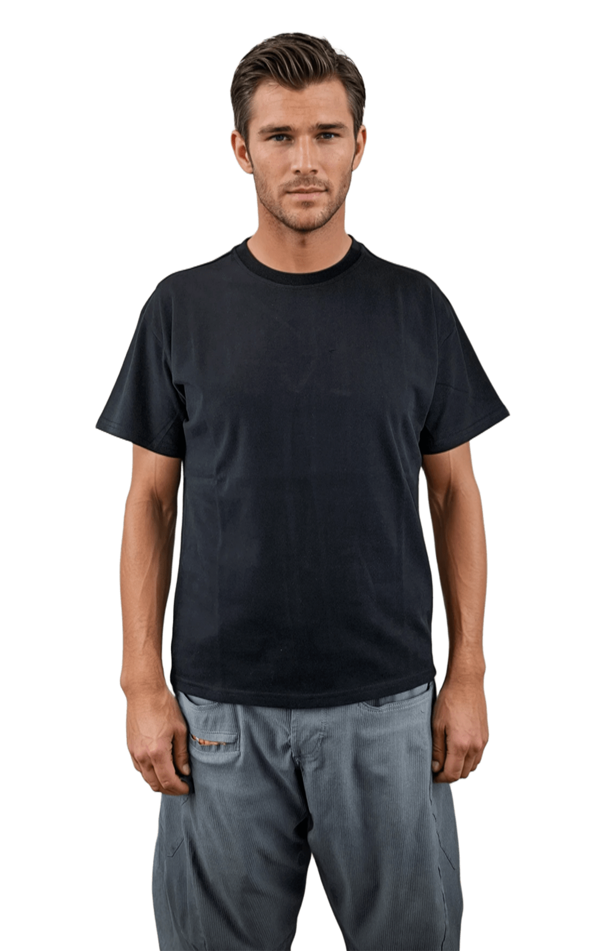 Мъжка  тениска с къс ръкав  обло деколте - Овър сайз - Decade.shop