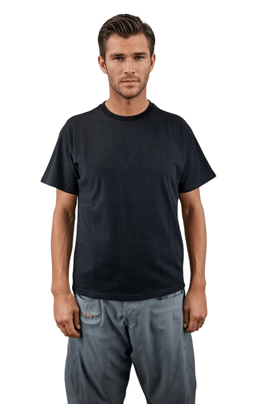 Kurzarm-T-Shirt für Herren mit Rundhalsausschnitt – Übergröße