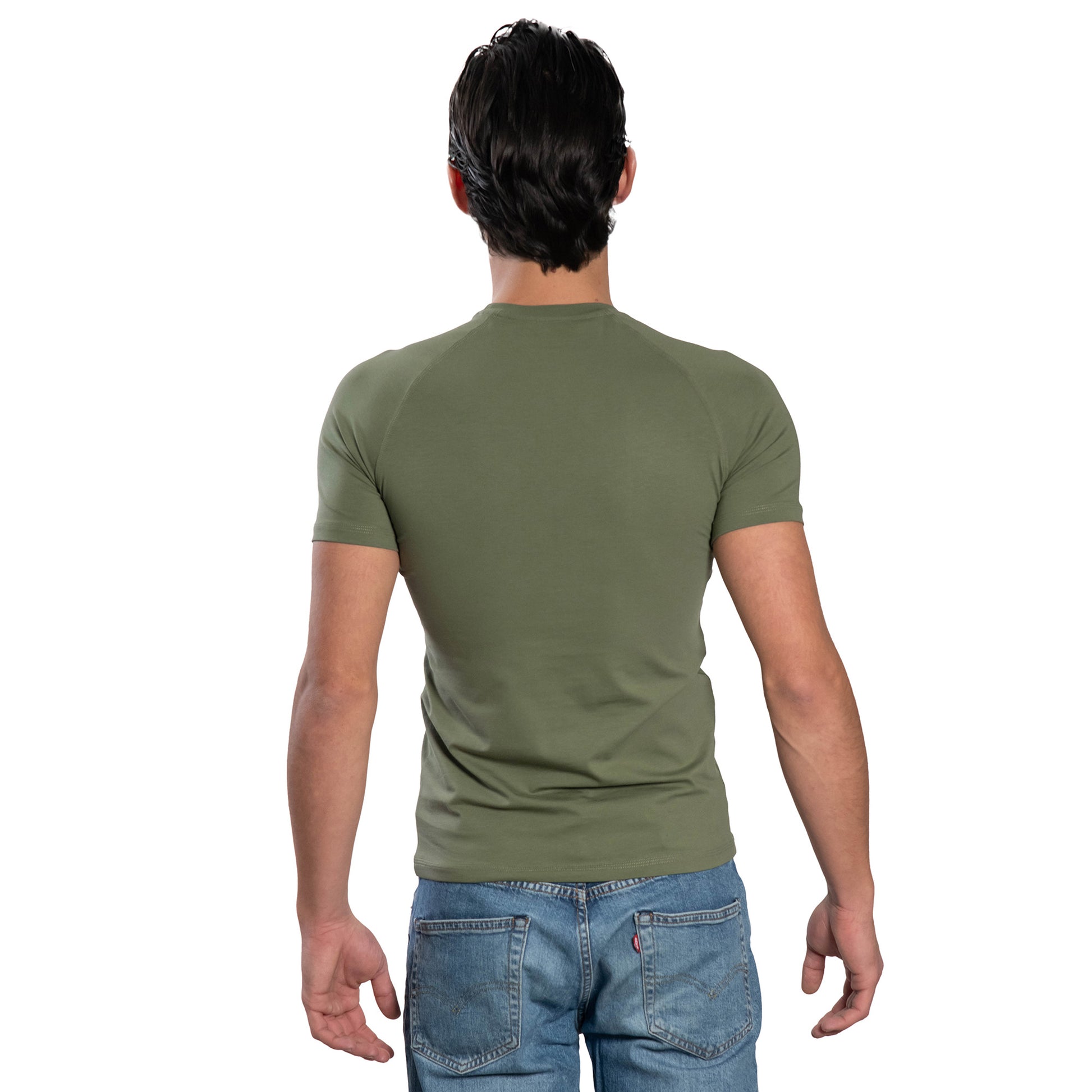 Мъжка  тениска с къс ръкав - реглан обло деколте - Decade.shop