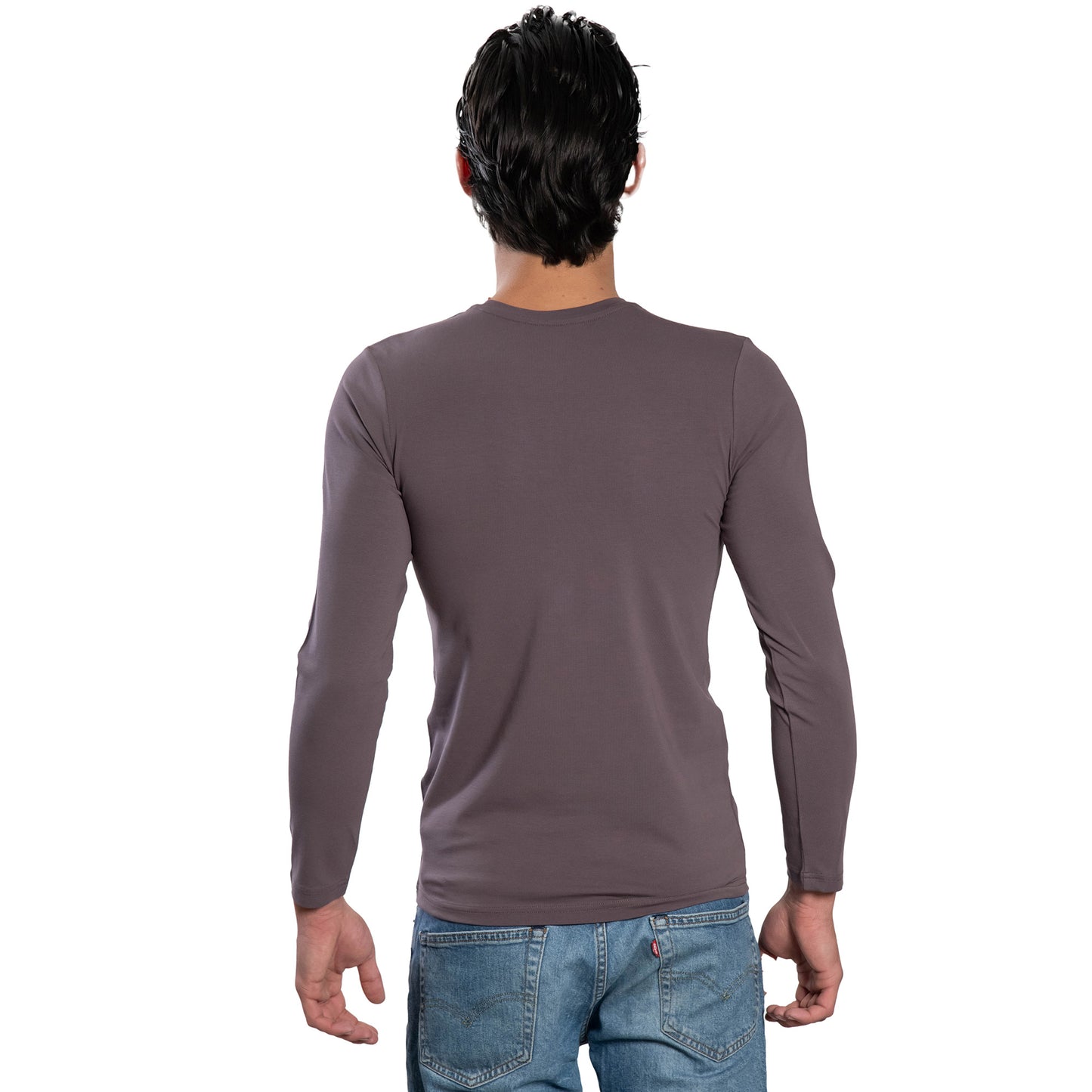 Мъжка  тениска с дълъг ръкав обло деколте - Decade.shop