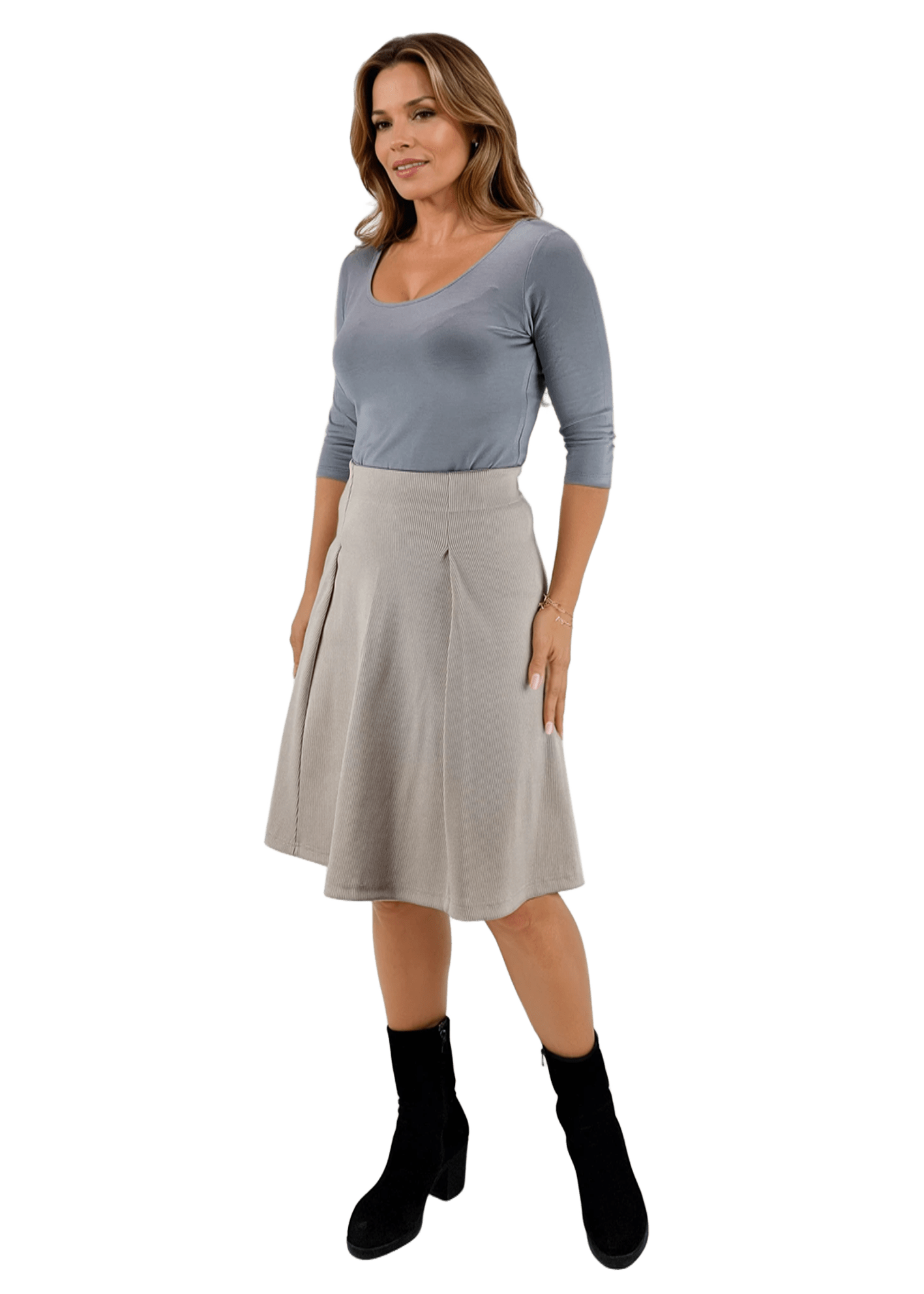 Дамска пола  с широк колан